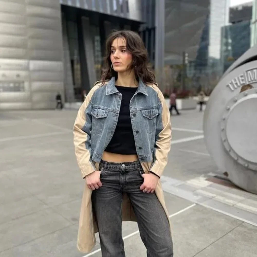 Galita Hybrid Denim Trench Coat - Picture 2 of 16